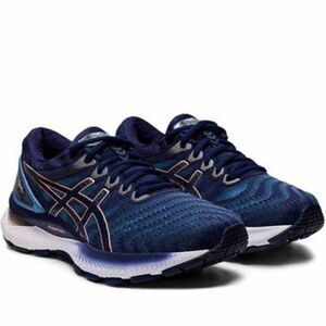 NEW ASICS NIMBUS 22 Grey Peacoat Navy Blue 9.5 US 41.5 EUR Womens running shoes